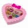 Т21034 1toy наб.украш."Sweet heart Bijou" в шкатулке 8 колец леденцы, 13*11,5см